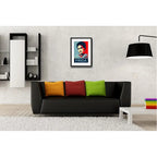 Cuadro Frida Kahlo Pop Art Pintora Decoracion Con Paspartu Marco Negro