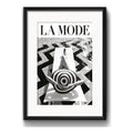 Cuadro La Mode Fashion Retro Moda Makeup Con Paspartú Marco Negro