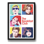 Cuadro Breakfast Club De Los Cinco Pelicula Cine Decoracion Marco Negro