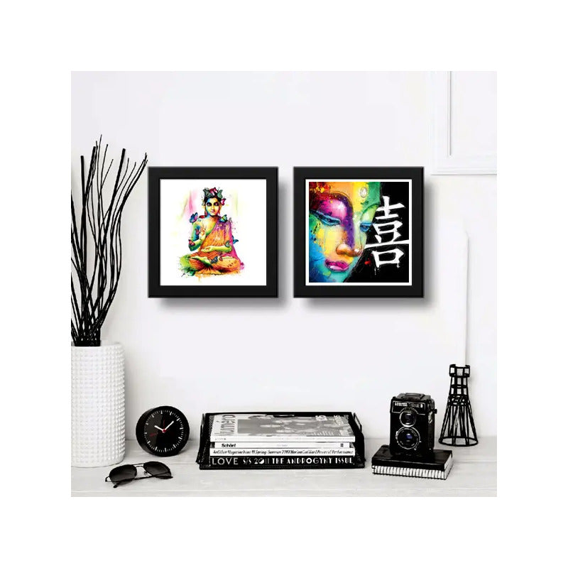 Set 2 Cuadros Buda Pop Art Zen Decoracion Feng Shui Hogar