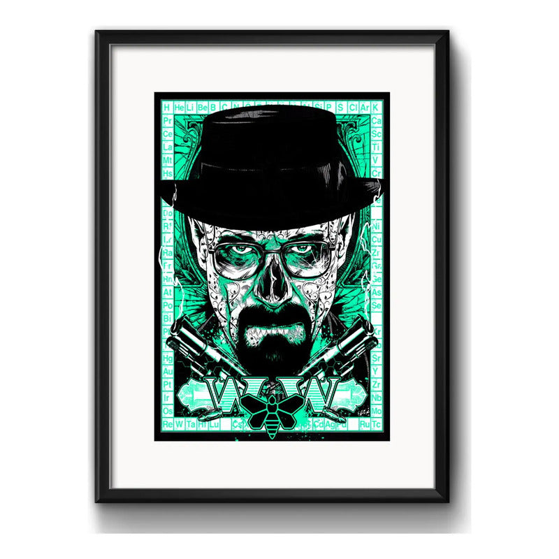 Cuadro Heisenberg Pop Art Breaking Bad Decoracion Paspartú