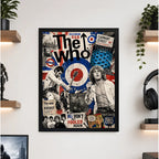 Cuadro The Who Banda Rock Art Quadrophenia Musica Decoracion Marco Negro