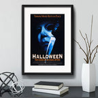 Cuadro Halloween By John Carpenter Terror Pelicula Paspartú Halloween 6 - The Curse Of Michael Myers Con Marco Negro