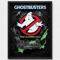 Cuadro Ghostbusters Cazafantasmas Pelicula Arte Efecto 3d Marco Negro