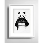 Cuadro Oso Panda Gangster Arte Decoracion Con Paspartú