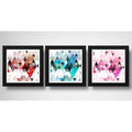 Set 3 Cuadros Abstracto Geometrico Colorido Arte Decoracion