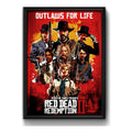 Cuadro Red Dead Redemption 2 Game Juego Decoracion Gamer Marco Negro