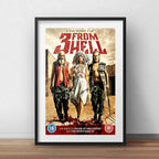 Cuadro 3 From Hell Del Infierno Pelicula Terror Con Paspartú Marco Negro