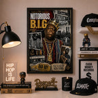 Cuadro The Notorious Big Rap Hip Hop The King Of New York Marco Negro